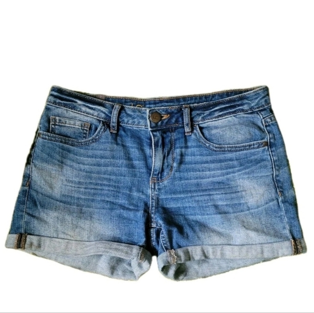 LC Lauren Conrad Blue Denim Women's Cuffed Shorts